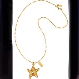 Coach starfish pendant necklace